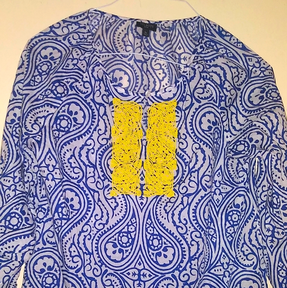 TALBOTS linen/cotton tunic